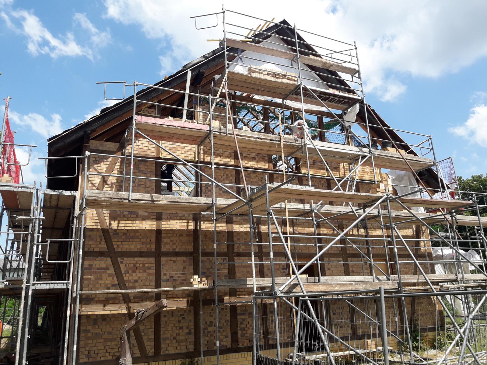 Südgiebel Bauphase 2